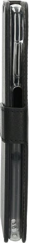 Mobiparts hoesje geschikt voor Samsung Galaxy A12 - Wallet/Boekhoesje - Eco Leer - Magneet Sluiting - Opberg vakken - Zwart