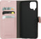 Mobiparts hoesje geschikt voor Samsung Galaxy A12 - Wallet/Boekhoesje - Eco Leer - Magneet Sluiting - Opberg vakken - Roze