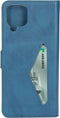 Mobiparts hoesje geschikt voor Samsung Galaxy A12 - Wallet/Boekhoesje - Eco Leer - Magneet Sluiting - Opberg vakken - Blauw