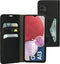 Mobiparts hoesje geschikt voor Samsung Galaxy A13 4G - Wallet/Boekhoesje - Eco Leer - Magneet Sluiting - Opberg vakken - Zwart