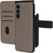 Mobiparts hoesje geschikt voor Samsung Galaxy A16 - Wallet 2-in-1 Boekhoesje - MagSafe - Echt Leder - Uitneembare Case - Sterke Magneet Sluiting - Contactloos betalen - Beige