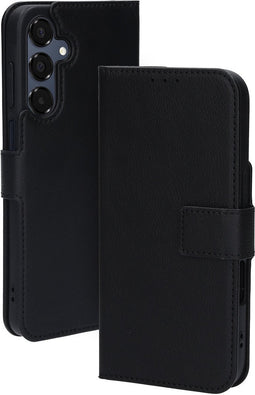 Mobiparts hoesje geschikt voor Samsung Galaxy A16 - Wallet/Boekhoesje - Eco Leer - Magneet Sluiting - Opberg vakken - Zwart