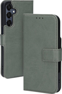 Mobiparts hoesje geschikt voor Samsung Galaxy A16 - Wallet/Boekhoesje - Eco Leer - Magneet Sluiting - Opberg vakken - Groen