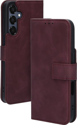 Mobiparts hoesje geschikt voor Samsung Galaxy A16 - Wallet/Boekhoesje - Eco Leer - Magneet Sluiting - Opberg vakken - Paars Rood