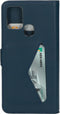 Mobiparts hoesje geschikt voor Samsung Galaxy A21s - Wallet/Boekhoesje - Eco Leer - Magneet Sluiting - Opberg vakken - Blauw
