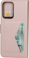 Mobiparts hoesje geschikt voor Samsung Galaxy A23 - Wallet/Boekhoesje - Eco Leer - Magneet Sluiting - Opberg vakken - Roze