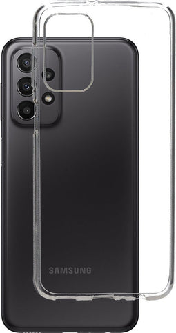 Mobiparts hoesje geschikt voor Samsung Galaxy A23 - Zacht TPU - Schokabsorberend TPU - Grip Coating - Transparant