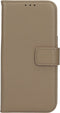 Mobiparts hoesje geschikt voor Samsung Galaxy A25 - Wallet 2-in-1 Boekhoesje - MagSafe - Echt Leder - Uitneembare Case - Sterke Magneet Sluiting - Contactloos betalen - Beige