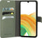Mobiparts hoesje geschikt voor Samsung Galaxy A33 5G - Wallet/Boekhoesje - Eco Leer - Magneet Sluiting - Opberg vakken - Groen