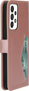 Mobiparts hoesje geschikt voor Samsung Galaxy A33 5G - Wallet/Boekhoesje - Eco Leer - Magneet Sluiting - Opberg vakken - Roze