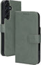 Mobiparts hoesje geschikt voor Samsung Galaxy A35 5G - Wallet/Boekhoesje - Eco Leer - Magneet Sluiting - Opberg vakken - Groen