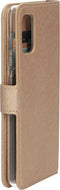 Mobiparts hoesje geschikt voor Samsung Galaxy A41 - Saffiano Wallet/Portemonnee hoesje - Magneet Sluiting - 3 Opbergvakken - Koper