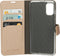 Mobiparts hoesje geschikt voor Samsung Galaxy A41 - Saffiano Wallet/Portemonnee hoesje - Magneet Sluiting - 3 Opbergvakken - Koper