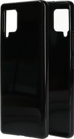 Mobiparts hoesje geschikt voor Samsung Galaxy A42 5G - Zacht TPU - Schokabsorberend TPU - Grip Coating - Zwart