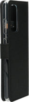Mobiparts hoesje geschikt voor Samsung Galaxy A52/A52 5G/A52s 5G - Saffiano Wallet/Portemonnee hoesje - Magneet Sluiting - 3 Opbergvakken - Zwart