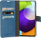 Mobiparts hoesje geschikt voor Samsung Galaxy A52/A52 5G/A52s 5G - Wallet/Boekhoesje - Eco Leer - Magneet Sluiting - Opberg vakken - Blauw