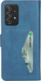 Mobiparts hoesje geschikt voor Samsung Galaxy A52/A52 5G/A52s 5G - Wallet/Boekhoesje - Eco Leer - Magneet Sluiting - Opberg vakken - Blauw