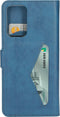 Mobiparts hoesje geschikt voor Samsung Galaxy A52/A52 5G/A52s 5G - Wallet/Boekhoesje - Eco Leer - Magneet Sluiting - Opberg vakken - Blauw