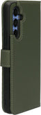 Mobiparts hoesje geschikt voor Samsung Galaxy A54 - Wallet 2-in-1 Boekhoesje - MagSafe - Echt Leder - Uitneembare Case - Sterke Magneet Sluiting - Contactloos betalen - Groen