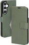 Mobiparts hoesje geschikt voor Samsung Galaxy A55 - Wallet/Boekhoesje - Eco Leer - Magneet Sluiting - Opberg vakken - Groen