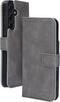 Mobiparts hoesje geschikt voor Samsung Galaxy A55 - Wallet/Boekhoesje - Eco Leer - Magneet Sluiting - Opberg vakken - Grijs