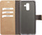 Mobiparts hoesje geschikt voor Samsung Galaxy A6+ (2018) - Saffiano Wallet/Portemonnee hoesje - Magneet Sluiting - 3 Opbergvakken - Bruin Koper