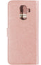 Mobiparts hoesje geschikt voor Samsung Galaxy A6+ (2018) - Saffiano Wallet/Portemonnee hoesje - Magneet Sluiting - 3 Opbergvakken - Roze