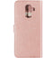 Mobiparts hoesje geschikt voor Samsung Galaxy A6+ (2018) - Saffiano Wallet/Portemonnee hoesje - Magneet Sluiting - 3 Opbergvakken - Roze
