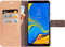Mobiparts hoesje geschikt voor Samsung Galaxy A7 (2018) - Saffiano Wallet/Portemonnee hoesje - Magneet Sluiting - 3 Opbergvakken - Bruin Koper