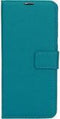 Mobiparts hoesje geschikt voor Samsung Galaxy A70 - Saffiano Wallet/Portemonnee hoesje - Magneet Sluiting - 3 Opbergvakken - Blauw Turquoise