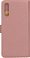 Mobiparts hoesje geschikt voor Samsung Galaxy A70 - Saffiano Wallet/Portemonnee hoesje - Magneet Sluiting - 3 Opbergvakken - Roze