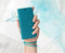 Mobiparts hoesje geschikt voor Samsung Galaxy A70 - Saffiano Wallet/Portemonnee hoesje - Magneet Sluiting - 3 Opbergvakken - Blauw Turquoise