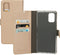 Mobiparts hoesje geschikt voor Samsung Galaxy A71 - Saffiano Wallet/Portemonnee hoesje - Magneet Sluiting - 3 Opbergvakken - Koper