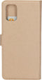 Mobiparts hoesje geschikt voor Samsung Galaxy A71 - Saffiano Wallet/Portemonnee hoesje - Magneet Sluiting - 3 Opbergvakken - Koper