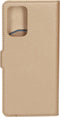 Mobiparts hoesje geschikt voor Samsung Galaxy A72/A72 5G - Saffiano Wallet/Portemonnee hoesje - Magneet Sluiting - 3 Opbergvakken - Koper