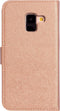 Mobiparts hoesje geschikt voor Samsung Galaxy A8 (2018) - Saffiano Wallet/Portemonnee hoesje - Magneet Sluiting - 3 Opbergvakken - Bruin Koper