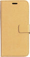 Mobiparts hoesje geschikt voor Samsung Galaxy A8 (2018) - Saffiano Wallet/Portemonnee hoesje - Magneet Sluiting - 3 Opbergvakken - Goud