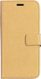 Mobiparts hoesje geschikt voor Samsung Galaxy A8 (2018) - Saffiano Wallet/Portemonnee hoesje - Magneet Sluiting - 3 Opbergvakken - Goud