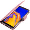 Mobiparts hoesje geschikt voor Samsung Galaxy J4+ (2018) - Saffiano Wallet/Portemonnee hoesje - Magneet Sluiting - 3 Opbergvakken - Roze