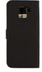 Mobiparts hoesje geschikt voor Samsung Galaxy J6 (2018) - Saffiano Wallet/Portemonnee hoesje - Magneet Sluiting - 3 Opbergvakken - Zwart