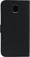Mobiparts hoesje geschikt voor Samsung Galaxy J7 (2017) - Saffiano Wallet/Portemonnee hoesje - Magneet Sluiting - 3 Opbergvakken - Zwart