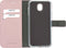 Mobiparts hoesje geschikt voor Samsung Galaxy J7 (2017) - Saffiano Wallet/Portemonnee hoesje - Magneet Sluiting - 3 Opbergvakken - Roze