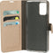 Mobiparts hoesje geschikt voor Samsung Galaxy S20 Plus - Saffiano Wallet/Portemonnee hoesje - Magneet Sluiting - 3 Opbergvakken - Koper