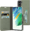 Mobiparts hoesje geschikt voor Samsung Galaxy S21 FE - Wallet/Boekhoesje - Eco Leer - Magneet Sluiting - Opberg vakken - Blauw