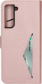 Mobiparts hoesje geschikt voor Samsung Galaxy S21 FE - Wallet/Boekhoesje - Eco Leer - Magneet Sluiting - Opberg vakken - Roze