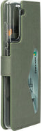 Mobiparts hoesje geschikt voor Samsung Galaxy S21 FE - Wallet/Boekhoesje - Eco Leer - Magneet Sluiting - Opberg vakken - Blauw