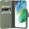 Mobiparts hoesje geschikt voor Samsung Galaxy S21 FE - Wallet/Boekhoesje - Eco Leer - Magneet Sluiting - Opberg vakken - Blauw