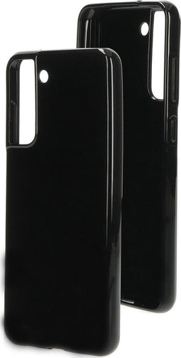 Mobiparts hoesje geschikt voor Samsung Galaxy S21 FE - Zacht TPU - Schokabsorberend TPU - Grip Coating - Zwart