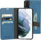 Mobiparts hoesje geschikt voor Samsung Galaxy S21 Plus - Wallet/Boekhoesje - Eco Leer - Magneet Sluiting - Opberg vakken - Blauw