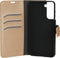 Mobiparts hoesje geschikt voor Samsung Galaxy S21 - Saffiano Wallet/Portemonnee hoesje - Magneet Sluiting - 3 Opbergvakken - Koper